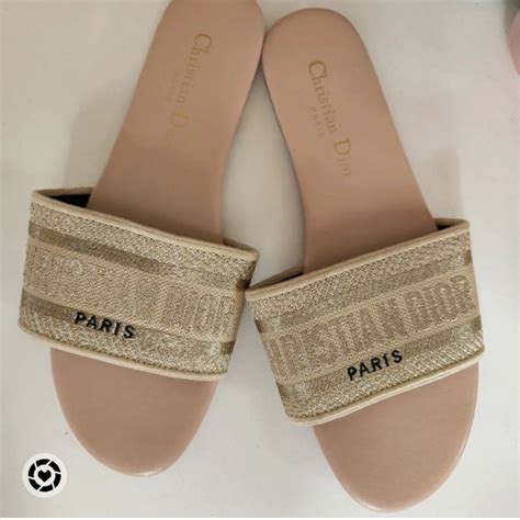 dior slides brown|Dior slippers women.